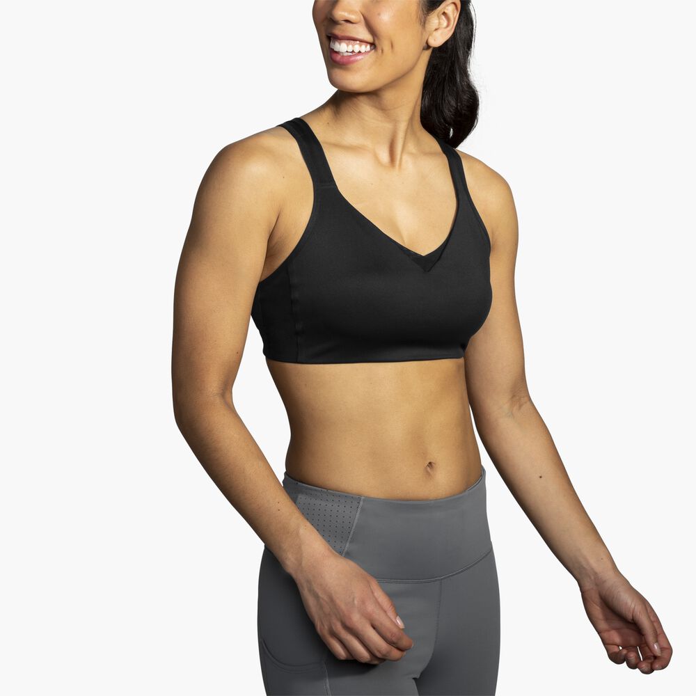 Brooks Convertible Sports Bra - Schwarz