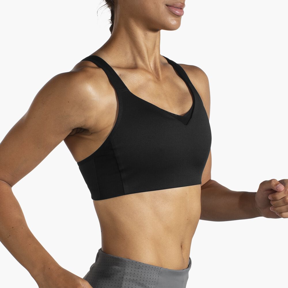 Brooks Convertible Sports Bra - Schwarz