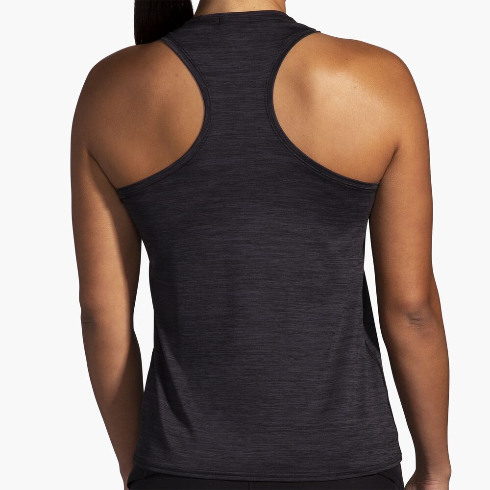 Brooks Luxe Tank - Hochglanz Tiefschwarz