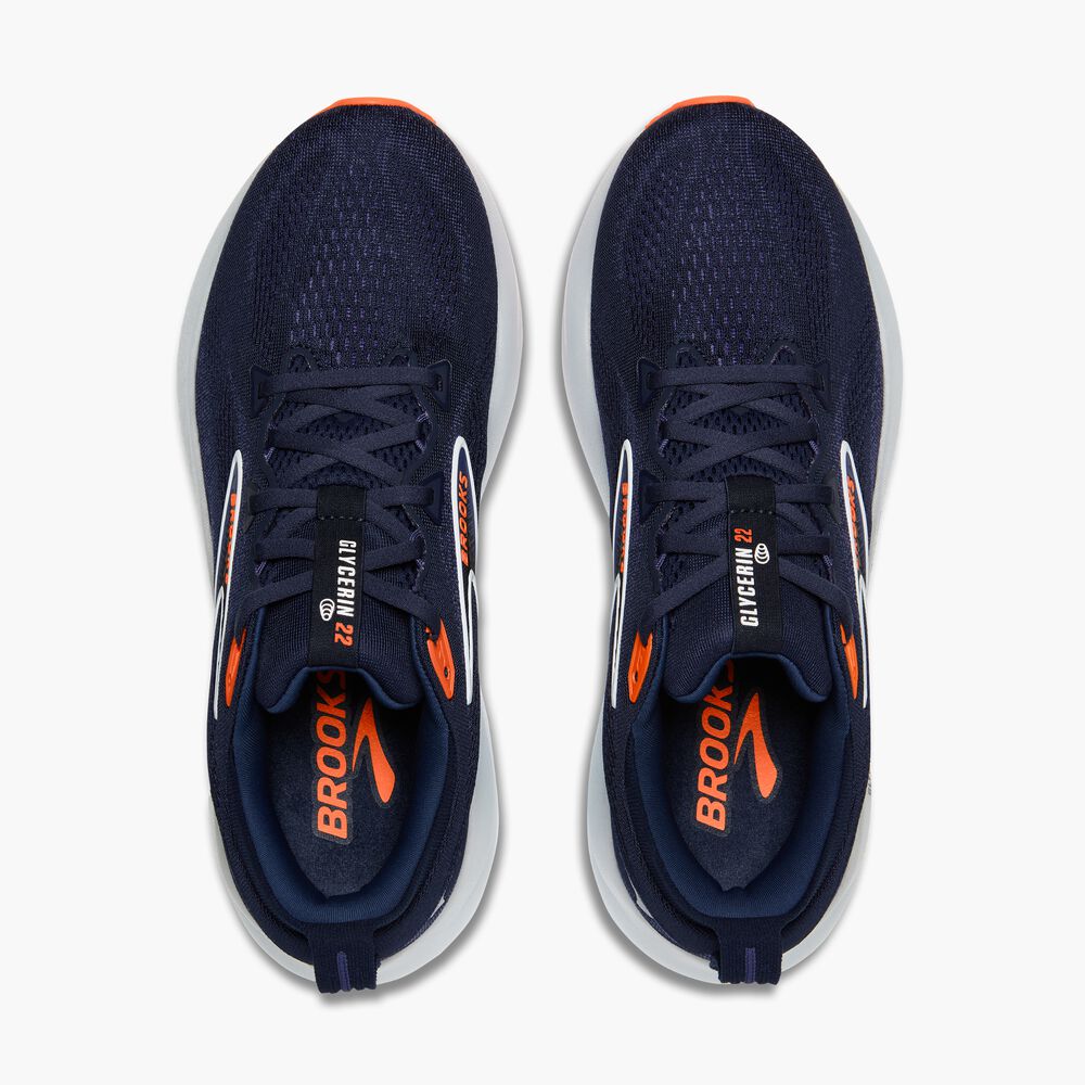 Brooks Glycerin 22 - Peacoat/Blue Ribbon/Orange