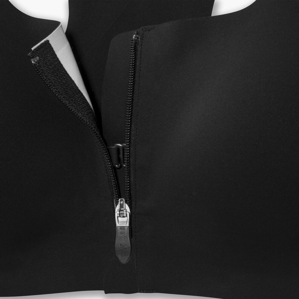Brooks Dare Zip Run Bra - Schwarz
