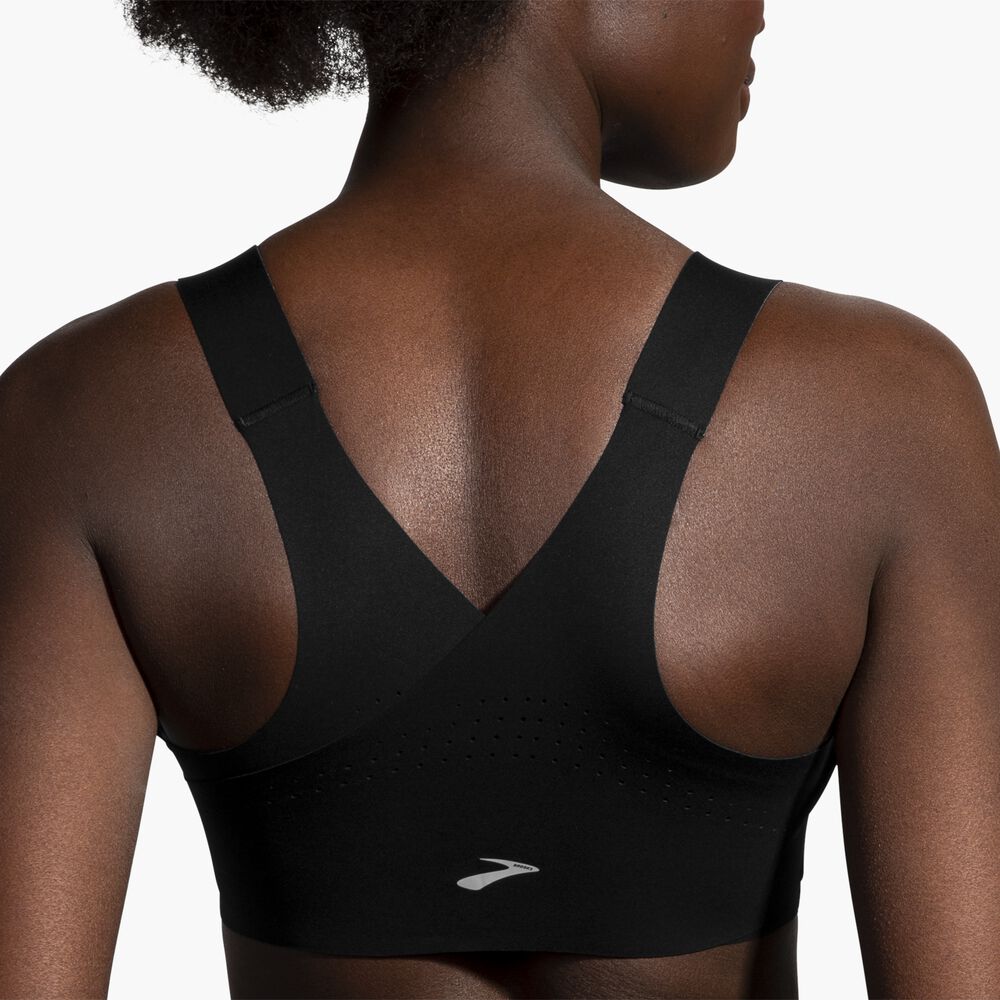 Brooks Dare Zip Run Bra - Schwarz