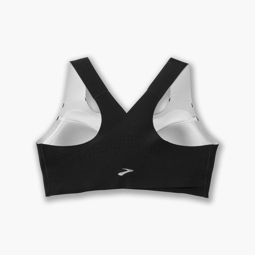 Brooks Dare Zip Run Bra - Schwarz