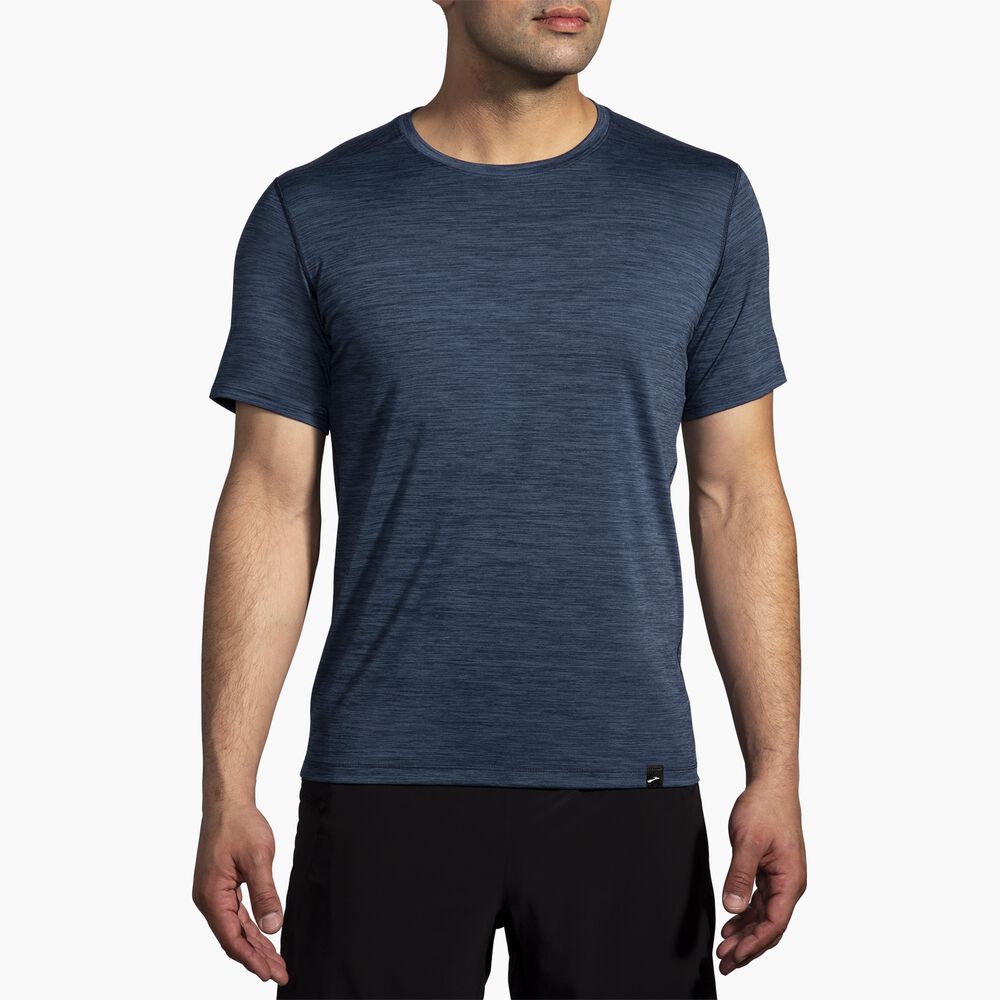 Brooks Luxe Short Sleeve - Schieferblau