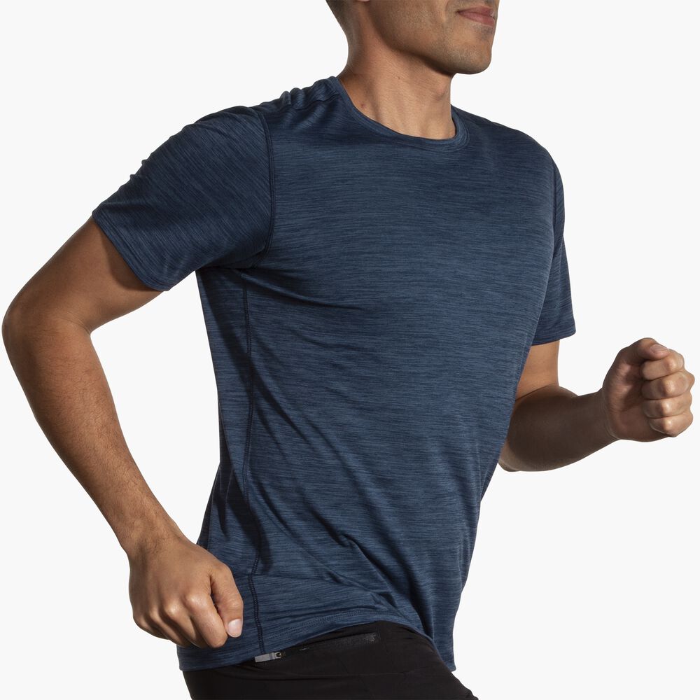Brooks Luxe Short Sleeve - Schieferblau