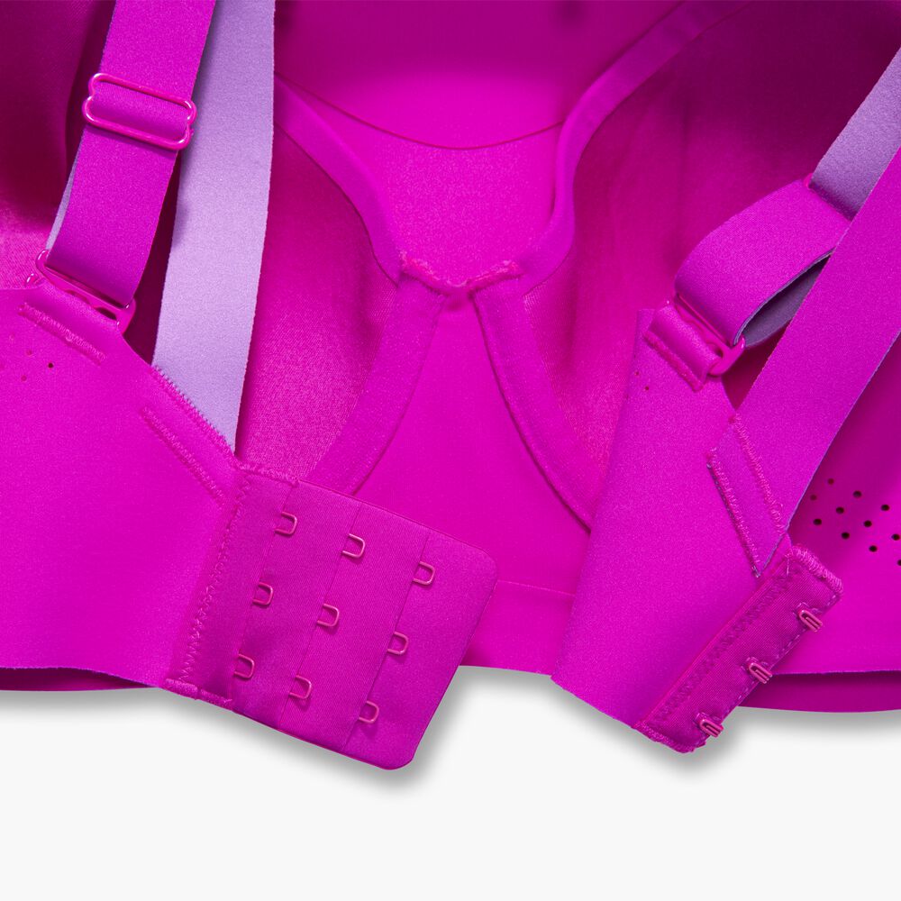 Brooks Underwire Sports Bra - Magenta/Heliotrop