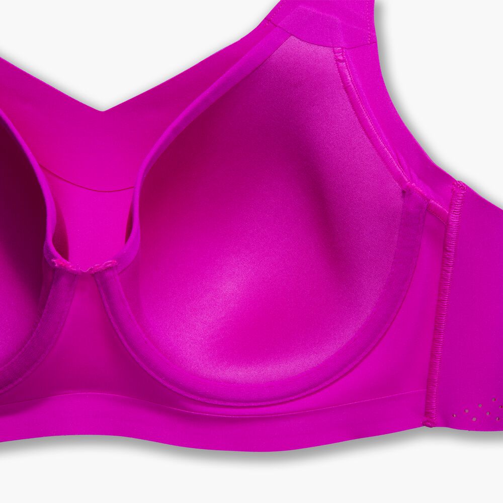 Brooks Underwire Sports Bra - Magenta/Heliotrop