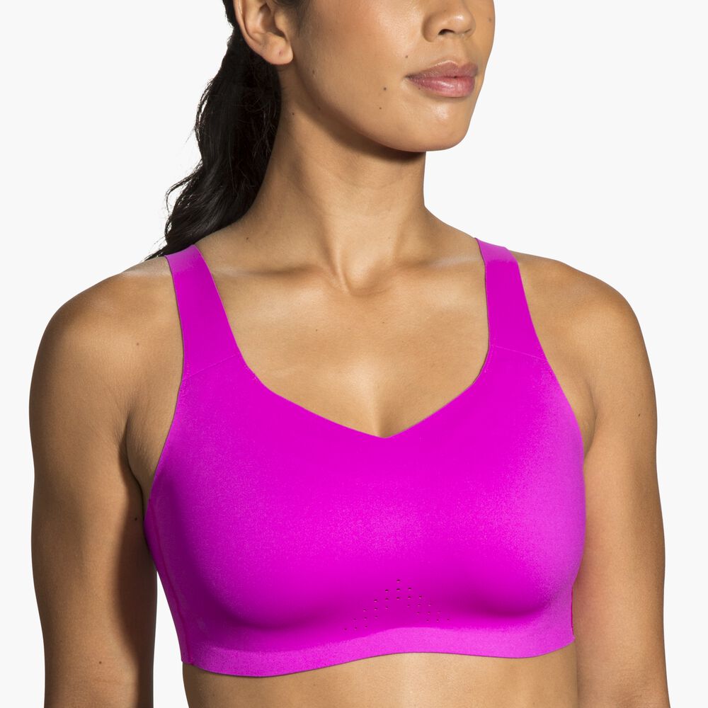 Brooks Underwire Sports Bra - Magenta/Heliotrop
