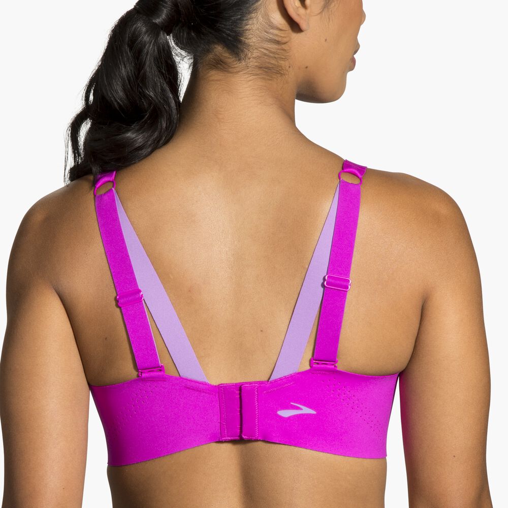 Brooks Underwire Sports Bra - Magenta/Heliotrop