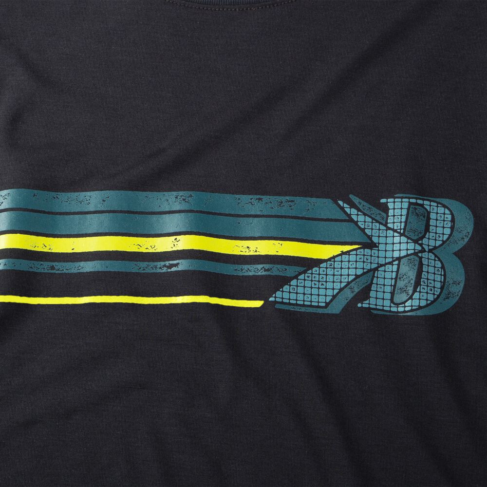 Brooks Distance Graphic Long Sleeve - Schwarz/Streifen