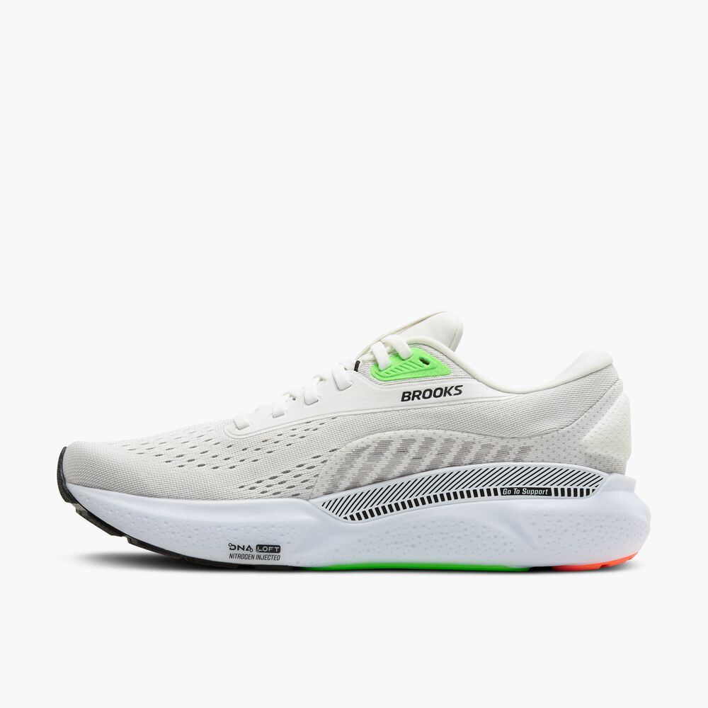 Brooks Adrenaline GTS 24 - Weiß/Gecko/Atomizer