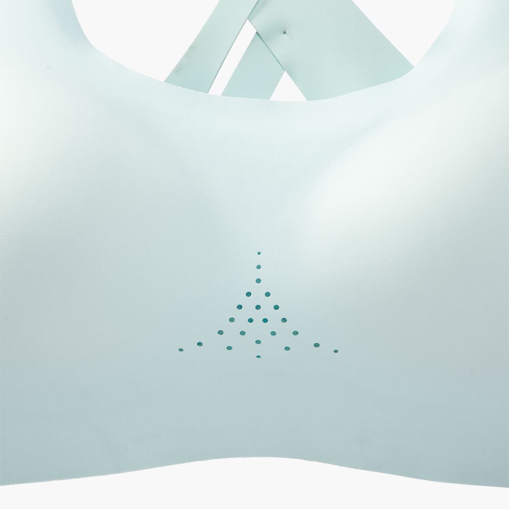 Brooks Crossback 2.0 Sports Bra - Eisblau/Blaugrün