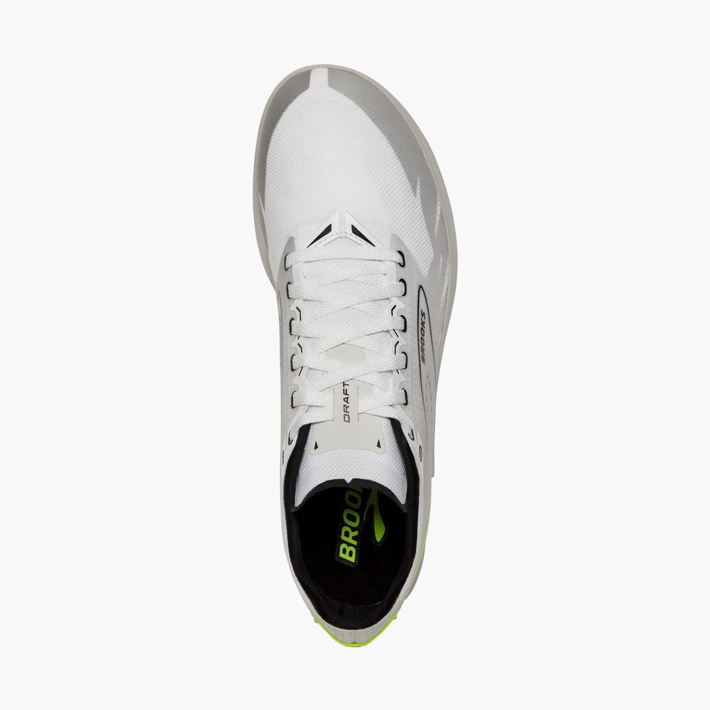 Brooks Draft XC Spikeless - Weiß/Schwarz/Nightlife