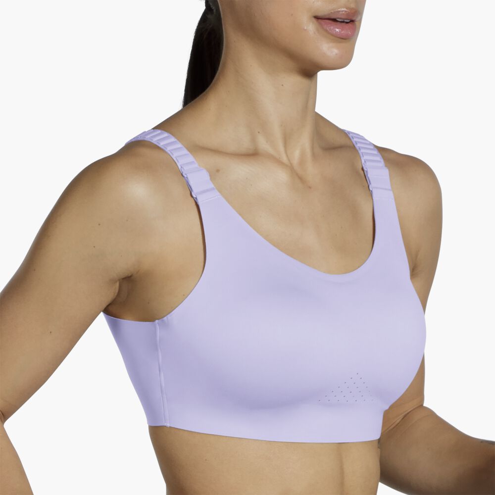 Brooks Scoopback 2.0 Sports Bra - Violet Dash