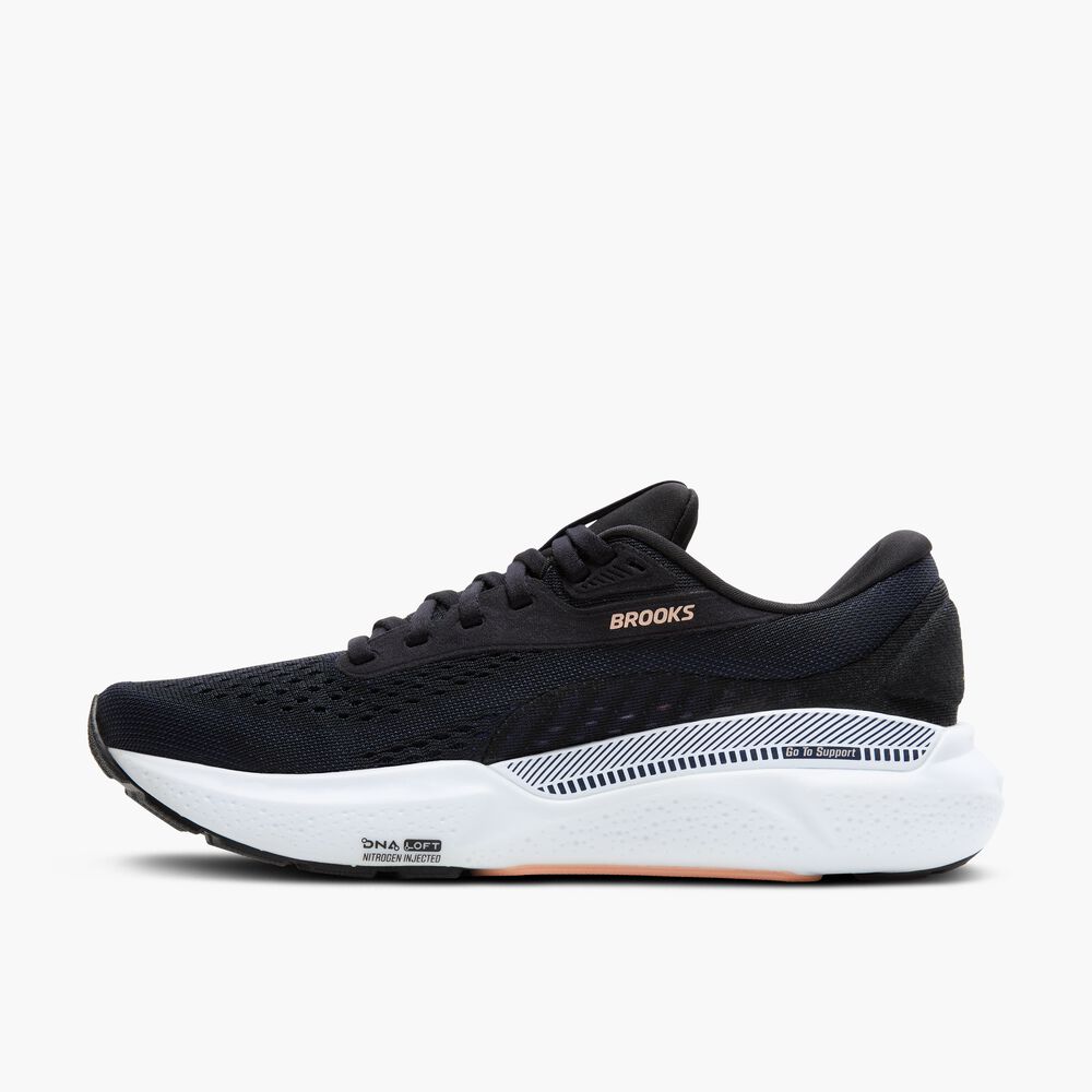 Brooks Adrenaline GTS 24 - Schwarz/Pfirsich/Peacoat