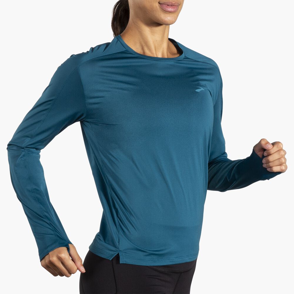Brooks Sprint Free Long Sleeve 2.0 - Marokkanisches Blau