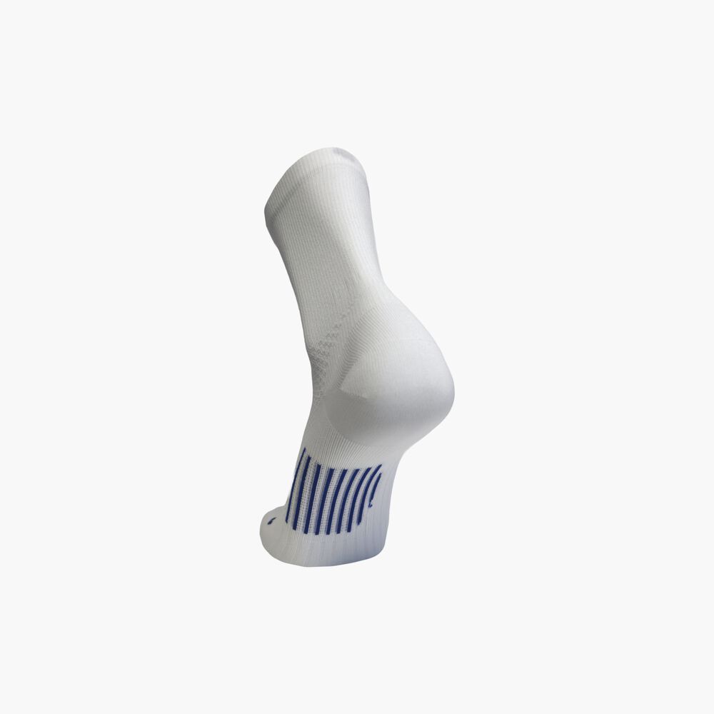 Brooks Elite Sock - Weiß/Kobaltblau