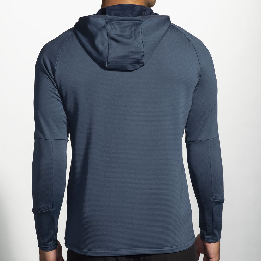 Brooks Notch Thermal Hoodie 2.0 - Blauschiefer