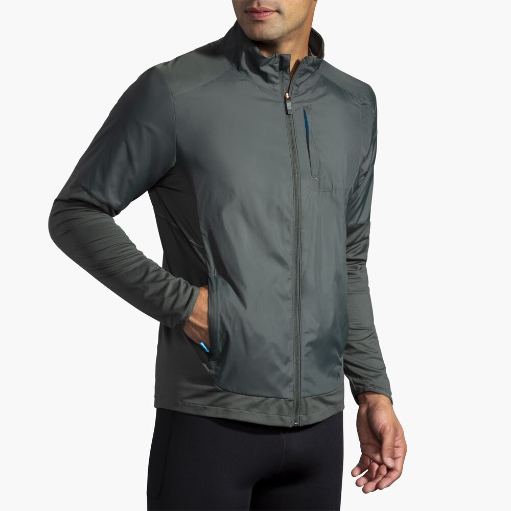 Brooks Fusion Hybrid Jacket - Dunkle Auster