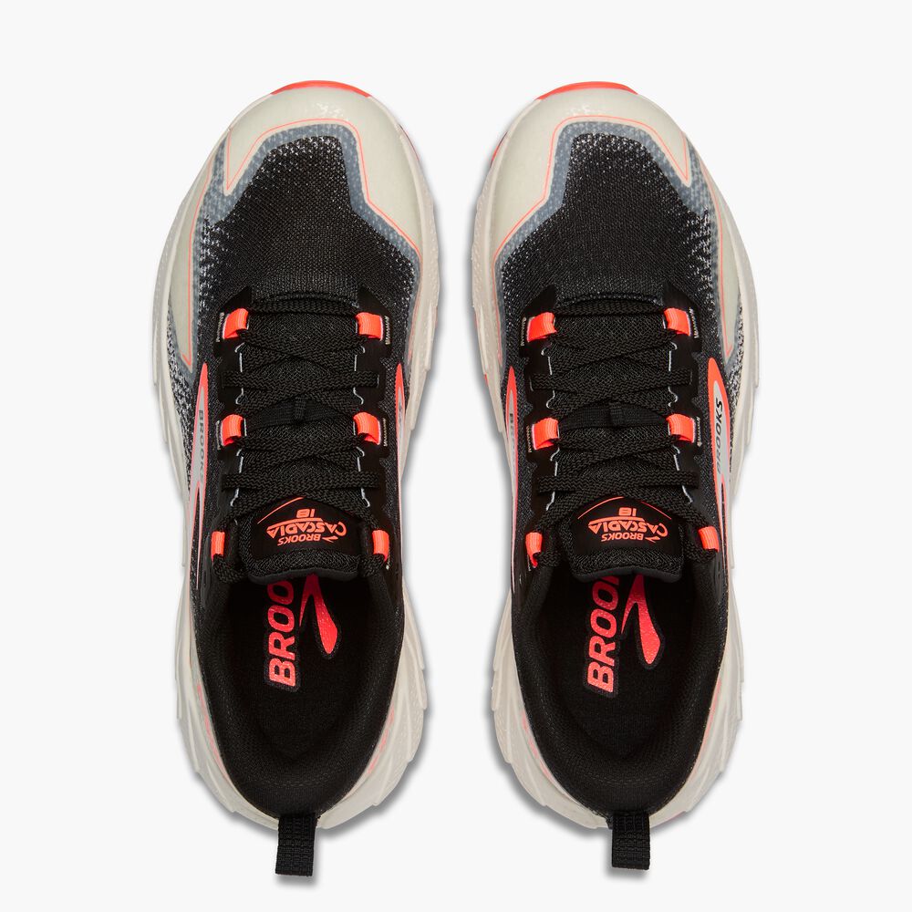 Brooks Cascadia 18 - Schwarz/Blauwaschung/Flamme