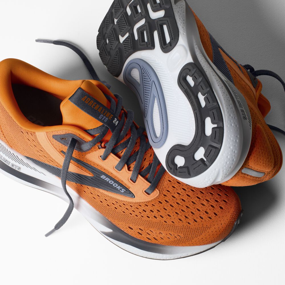 Brooks Adrenaline GTS 24 - Orange/Ebenholz/Country Blue