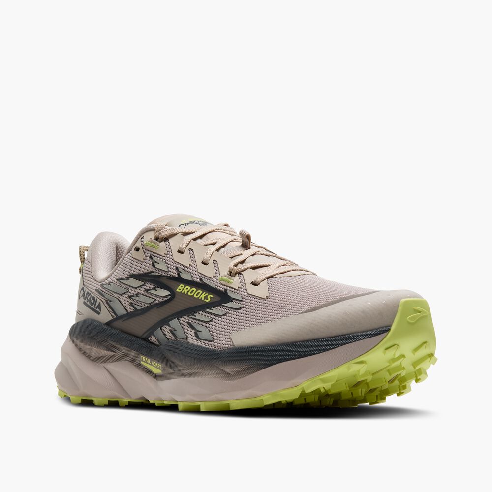 Brooks Cascadia 19 - Chateau/Ebenholz/Sonniges Limettengrün