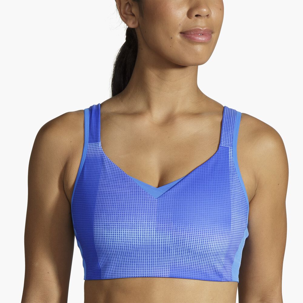 Brooks Convertible Sports Bra - Bluetiful Altitude Print