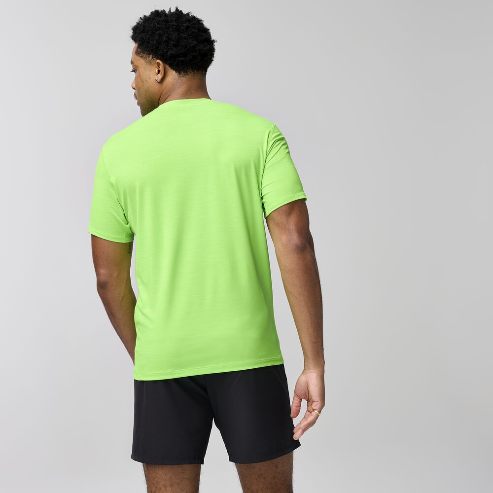 Brooks Luxe Short Sleeve - Hellblaue Neo-Limette
