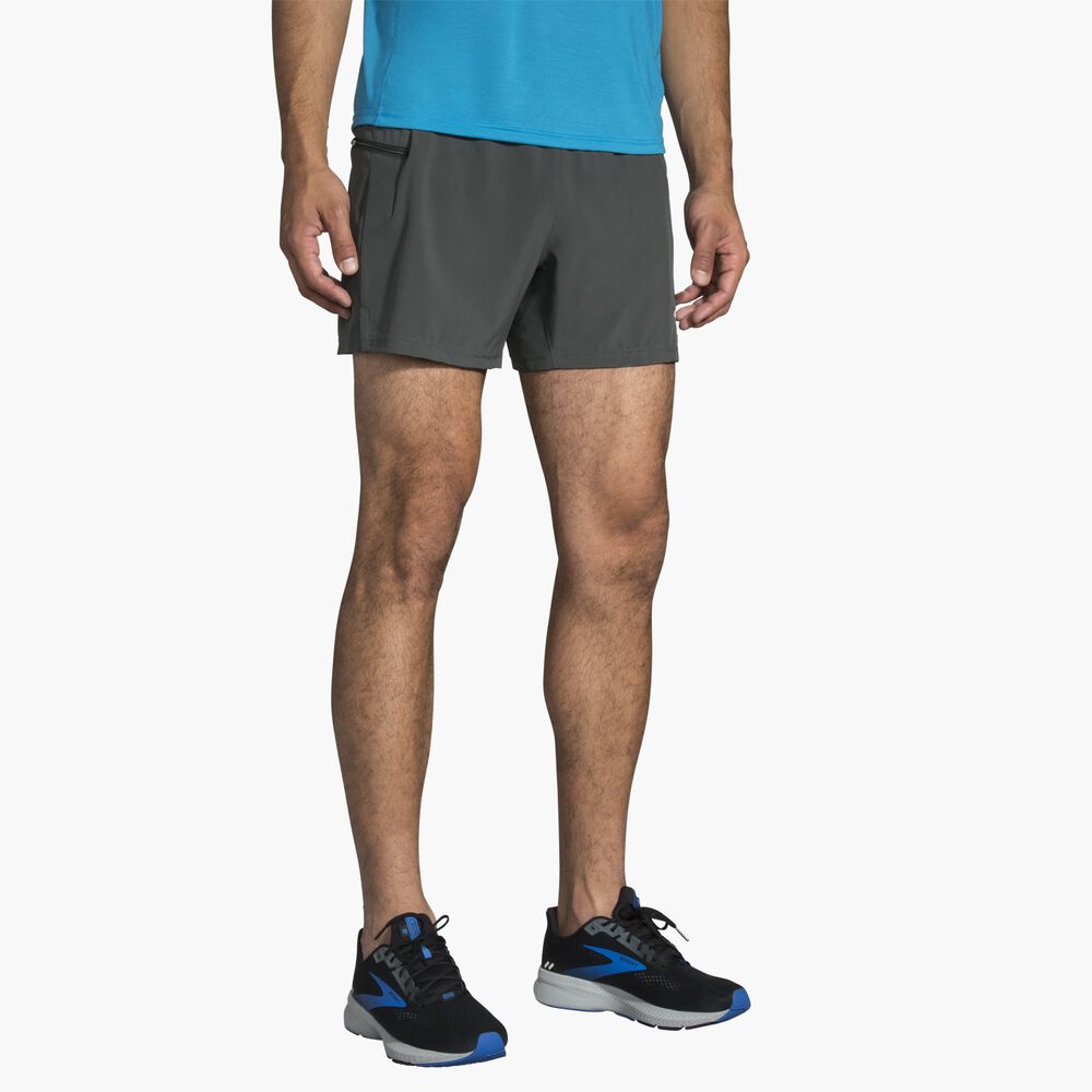 Brooks Sherpa 5" 2-in-1 Short - Dark Oyster