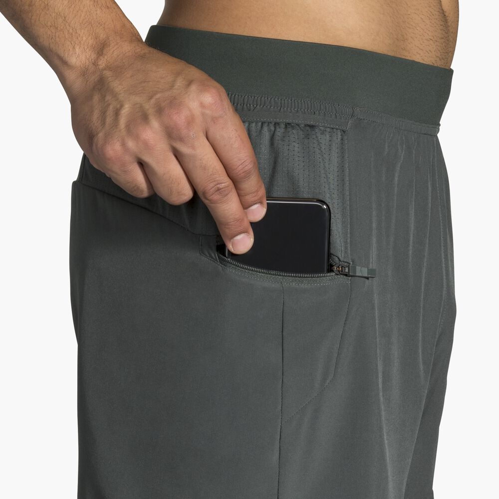Brooks Sherpa 5" 2-in-1 Short - Dark Oyster