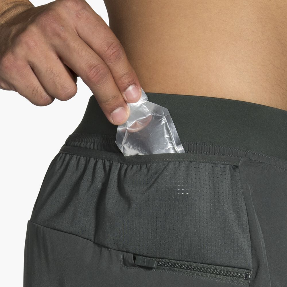 Brooks Sherpa 5" 2-in-1 Short - Dark Oyster