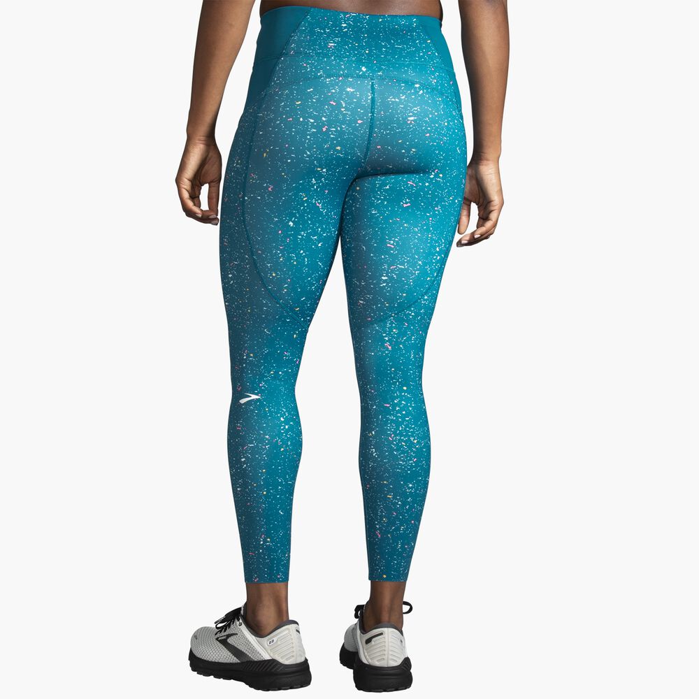 Brooks Method 7/8 Tight - Lagoon Speckle Print/Lagoon