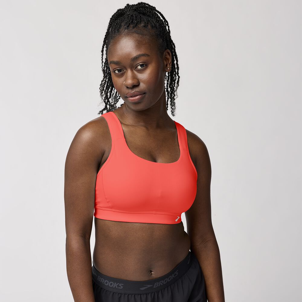 Brooks Convertible 2.0 Sports Bra - Neo Cayenne