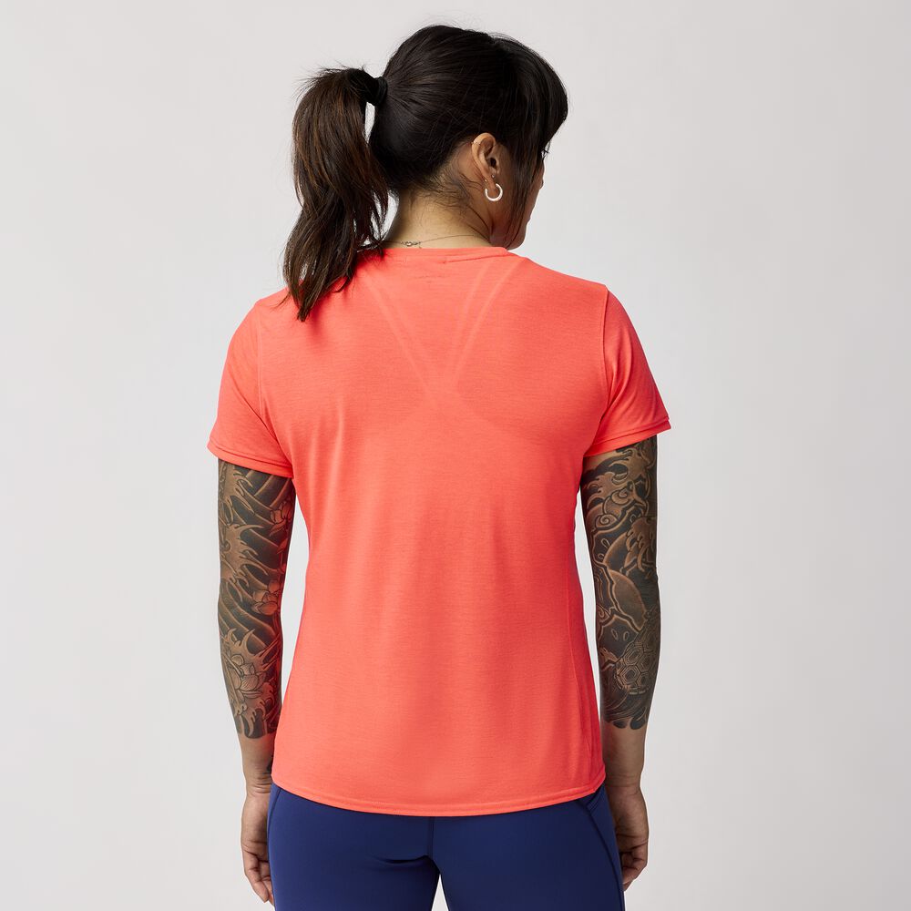 Brooks Distance Short Sleeve 3.0 - Neo Cayenne/Good Run Vibes