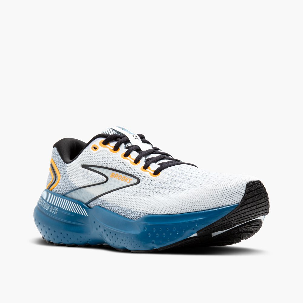 Brooks Glycerin GTS 21 - Weiß/Saphir/Orange