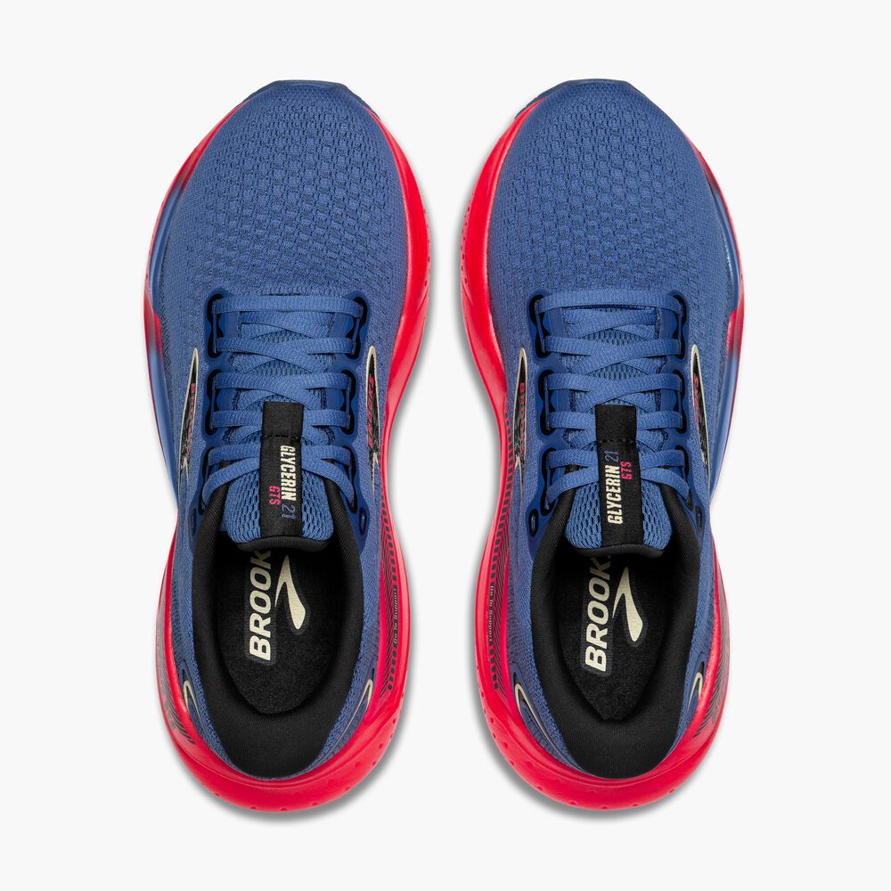 Brooks Glycerin GTS 21 - Blau/Schwarz/Pink